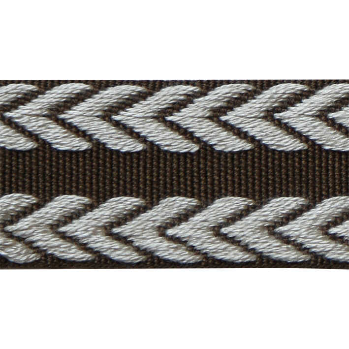 Chevron Braid - Brown & Flax