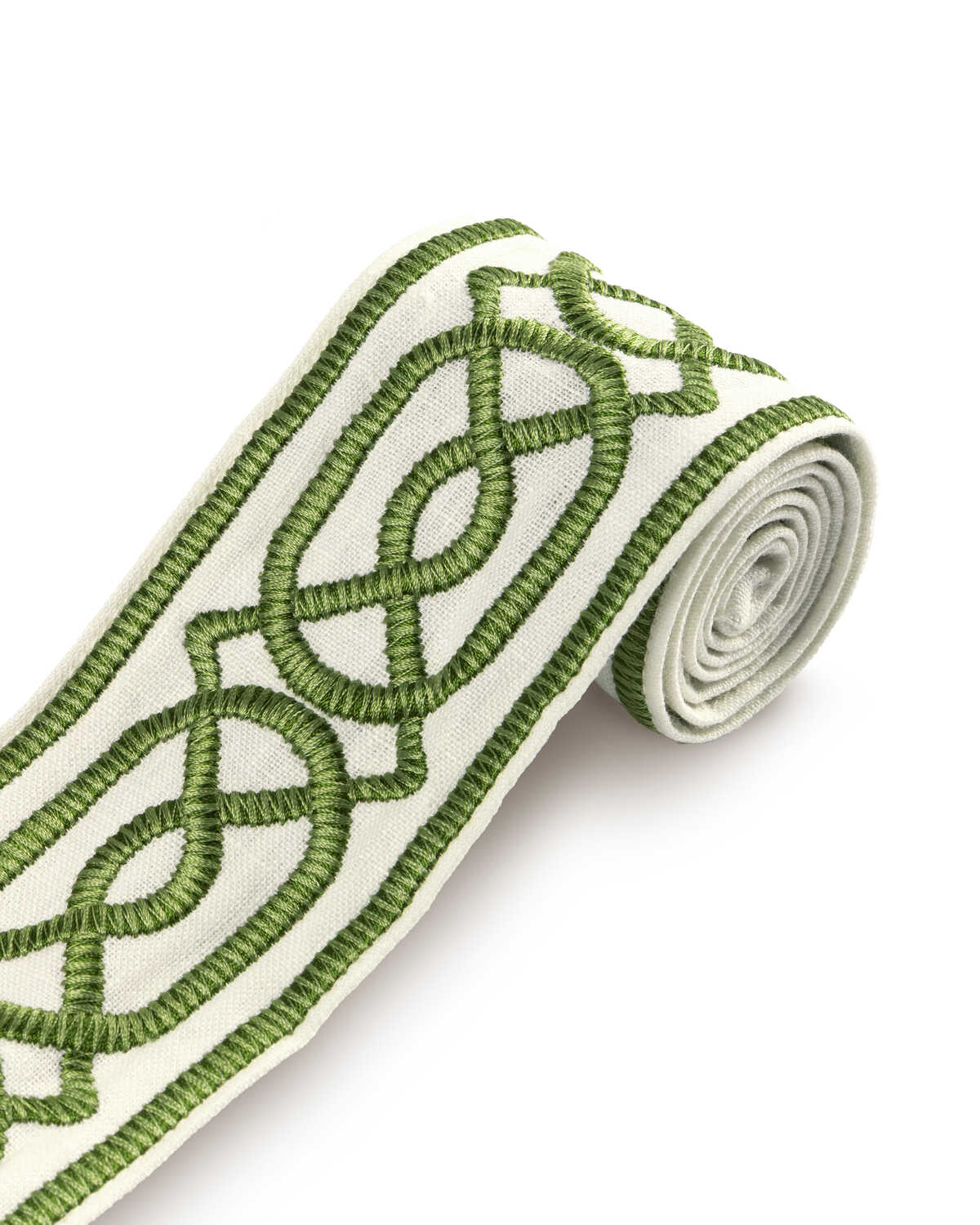 Shire Emb Tape - Green - LEE JOFA Trim