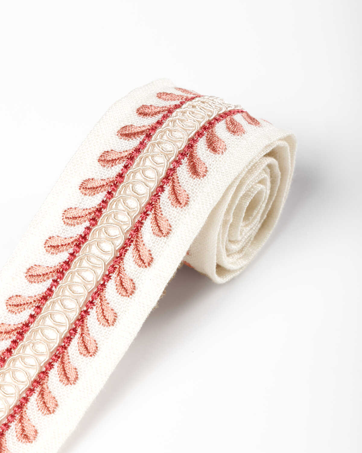 Tapton Emb Tape - Coral - LEE JOFA Trim