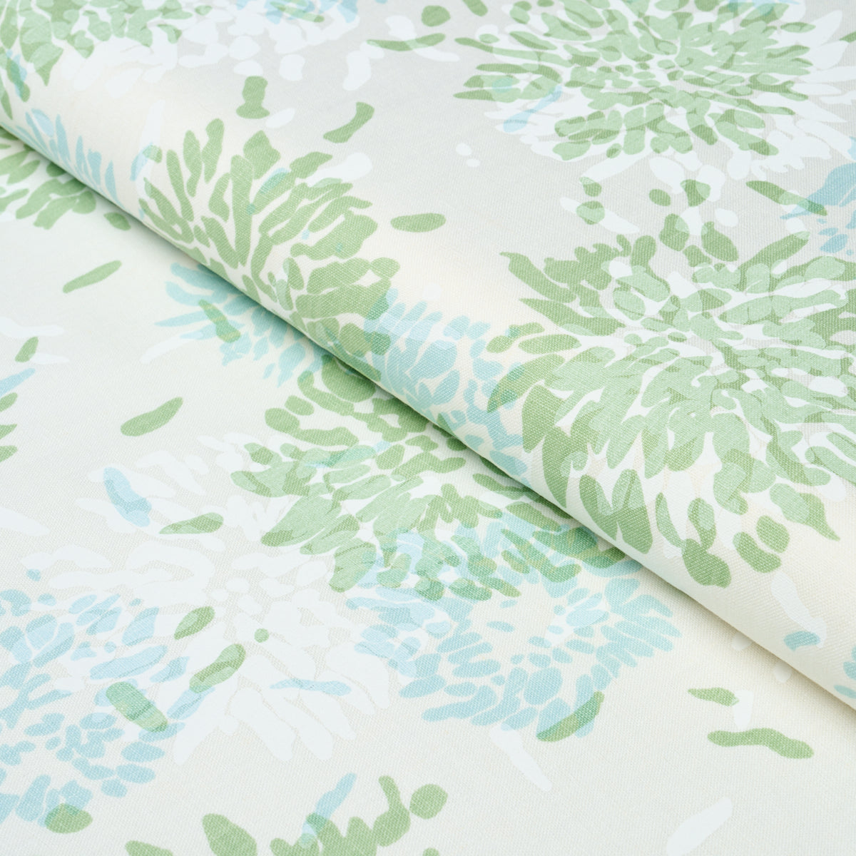 CHRYSANTHEMUM-BY-TILLETT-GREEN-SKY-SCHUMACHER-TL400012 - Schumacher Fabric