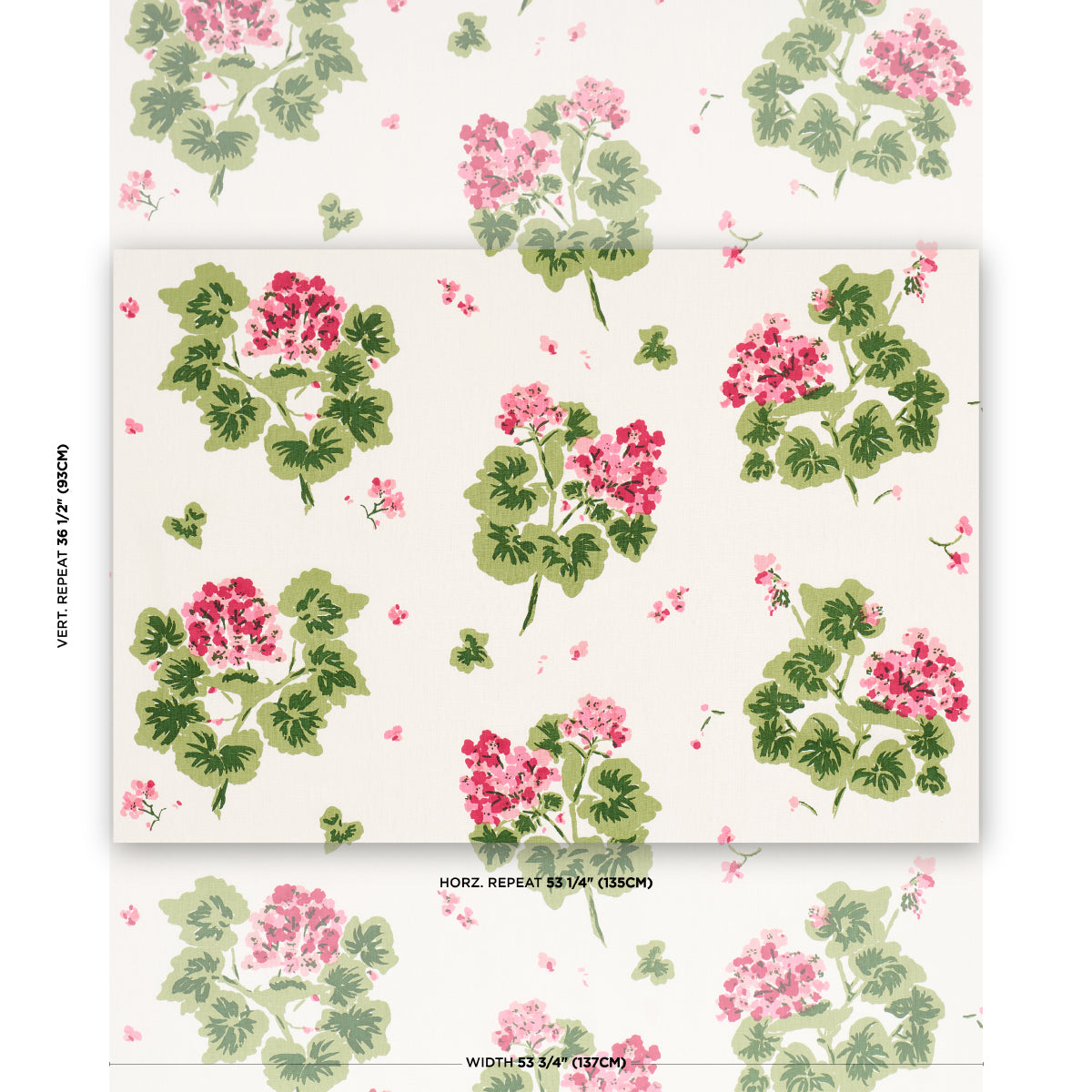 GERANIUM-PINKS-SCHUMACHER-TL400022 - Schumacher Fabric