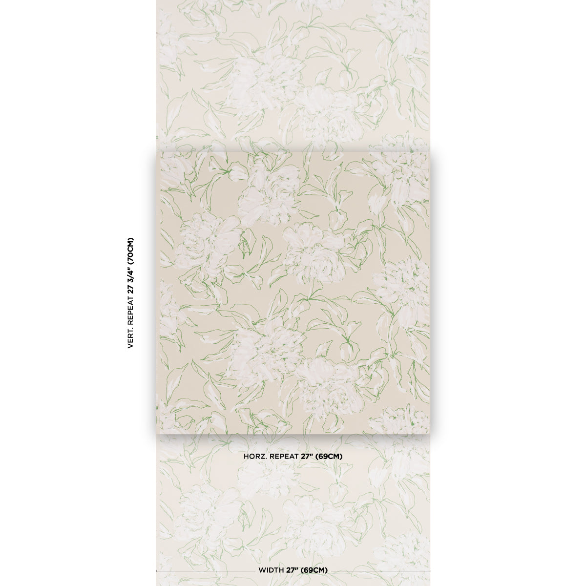 PEONY-SILHOUETTE-LEAF-SCHUMACHER-TL800010 - Schumacher Wallpaper