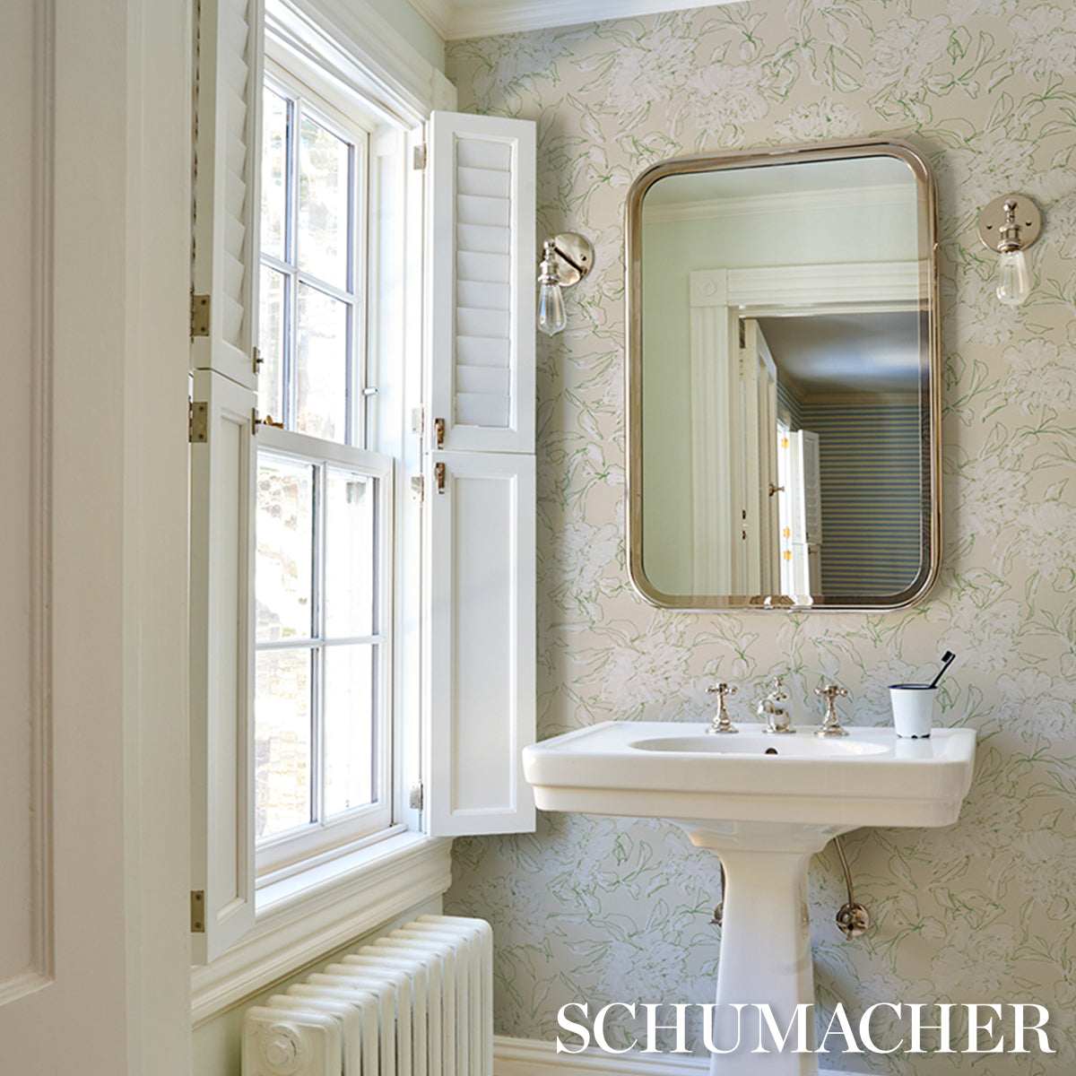 PEONY-SILHOUETTE-LEAF-SCHUMACHER-TL800010 - Schumacher Wallpaper