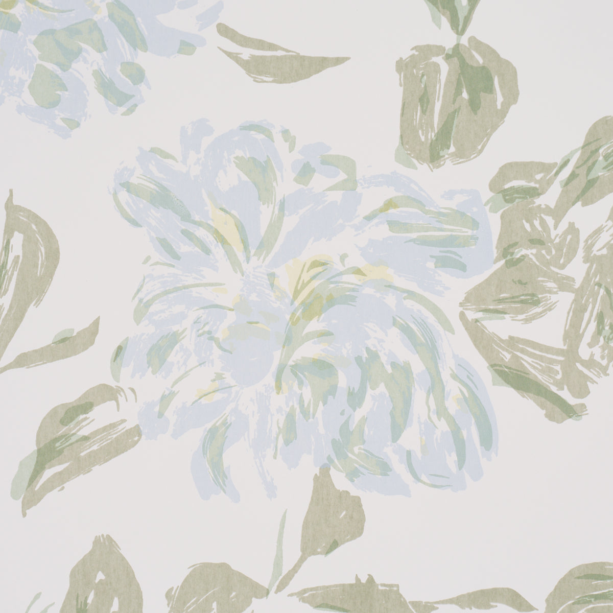PEONY-GREEN-SOFT-BLUE-SCHUMACHER-TL800020 - Schumacher Wallpaper