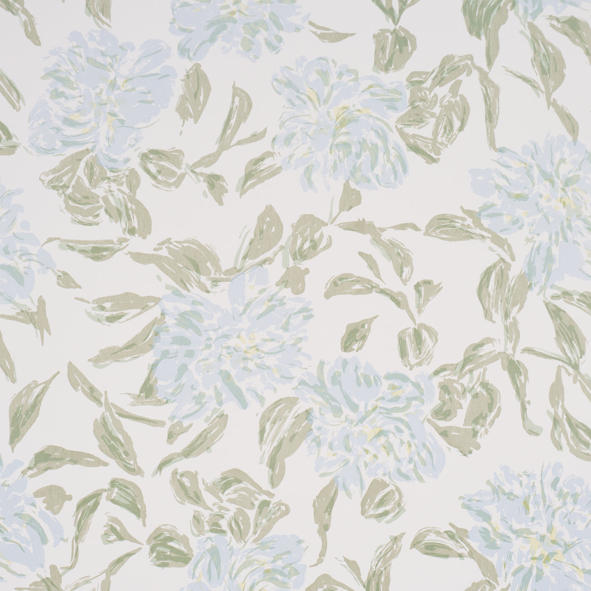 PEONY-GREEN-SOFT-BLUE-SCHUMACHER-TL800020 - Schumacher Wallpaper