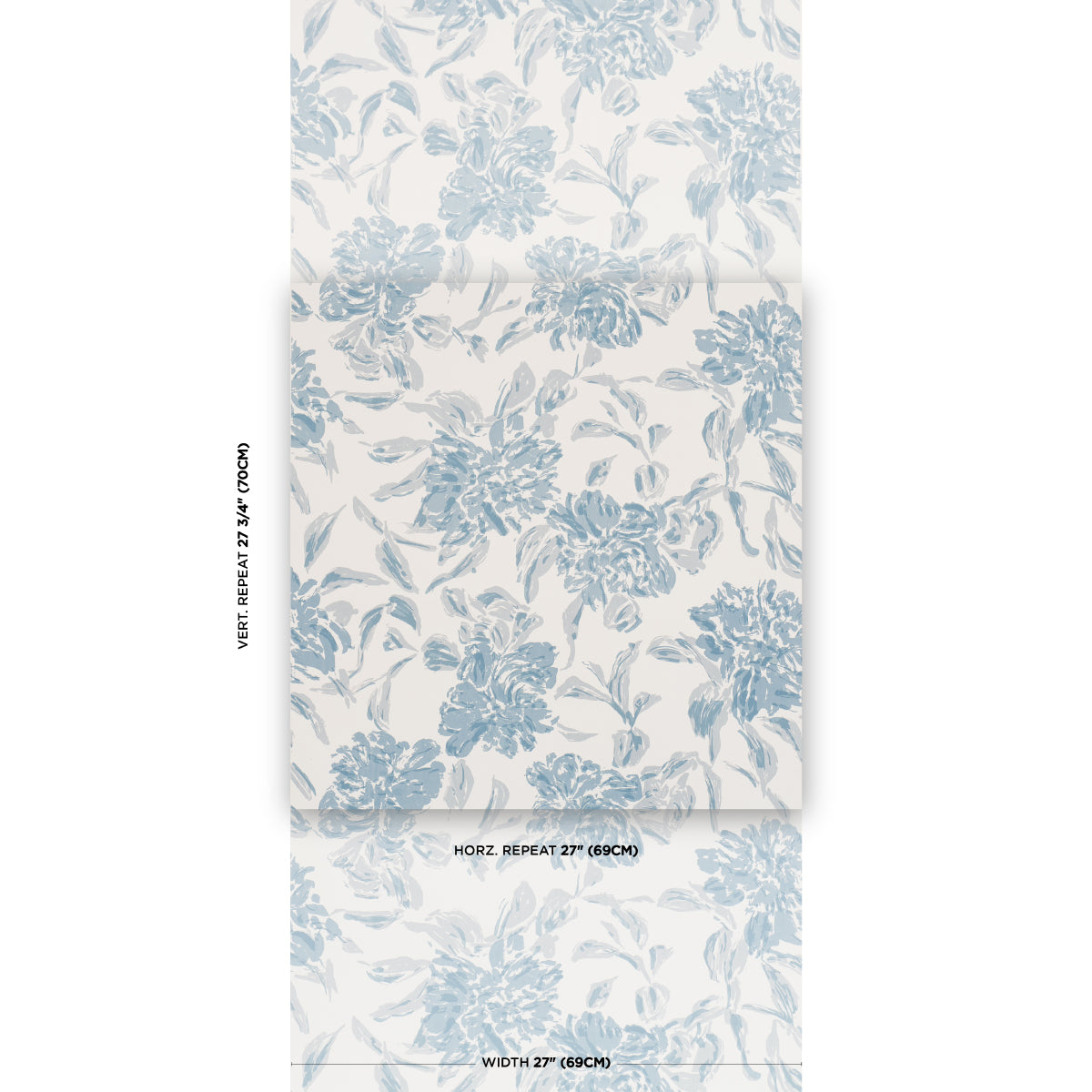 PEONY-CHAMBRAY-SCHUMACHER-TL800021 - Schumacher Wallpaper