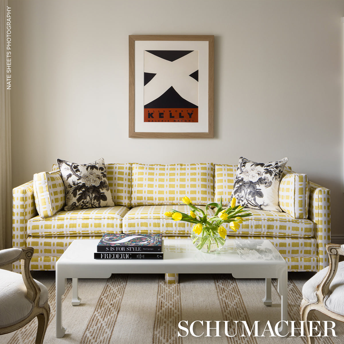 Townline Road - Mimosa - Schumacher TOWN008 Fabric - Schumacher Fabric