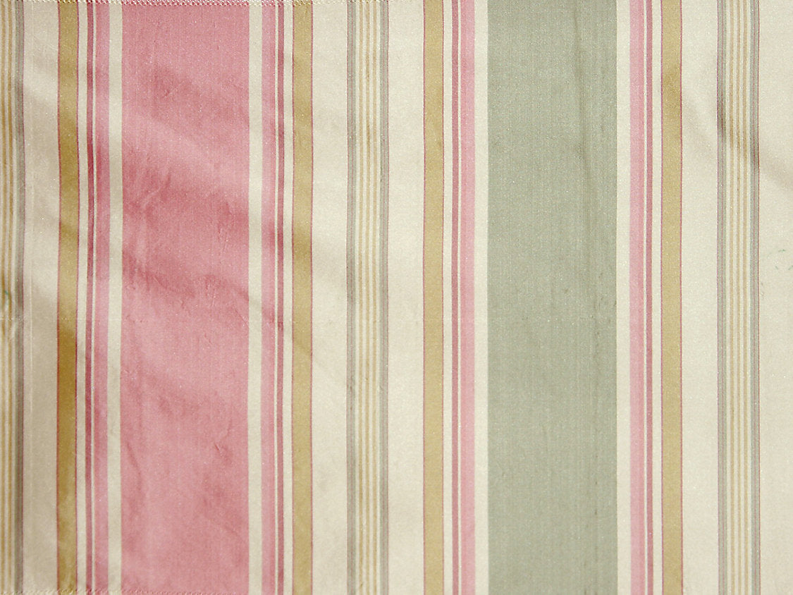 Ariel Stripe - Strawberry Caramel - Scalamandre Fabric
