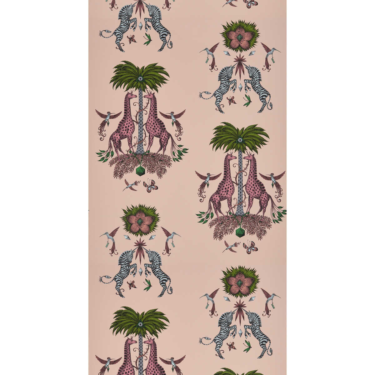 Creatura - Pink - CLARKE AND CLARKE Wallpaper