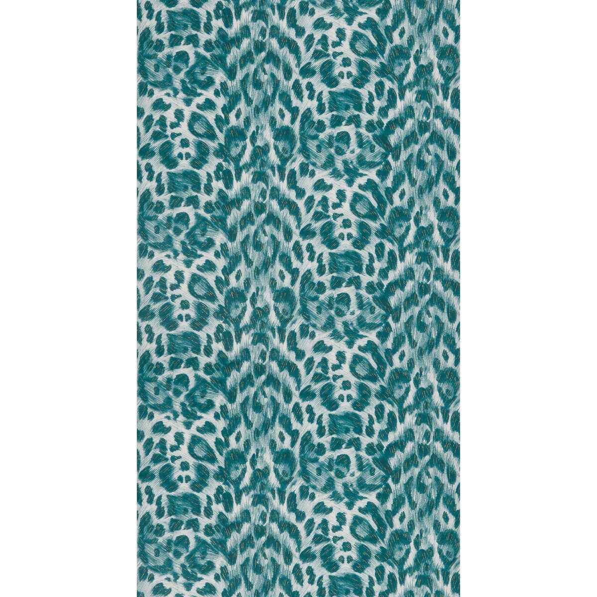 Felis-Teal-Lime-Clarke-And-Clarke-Wallpaper - CLARKE AND CLARKE Wallpaper