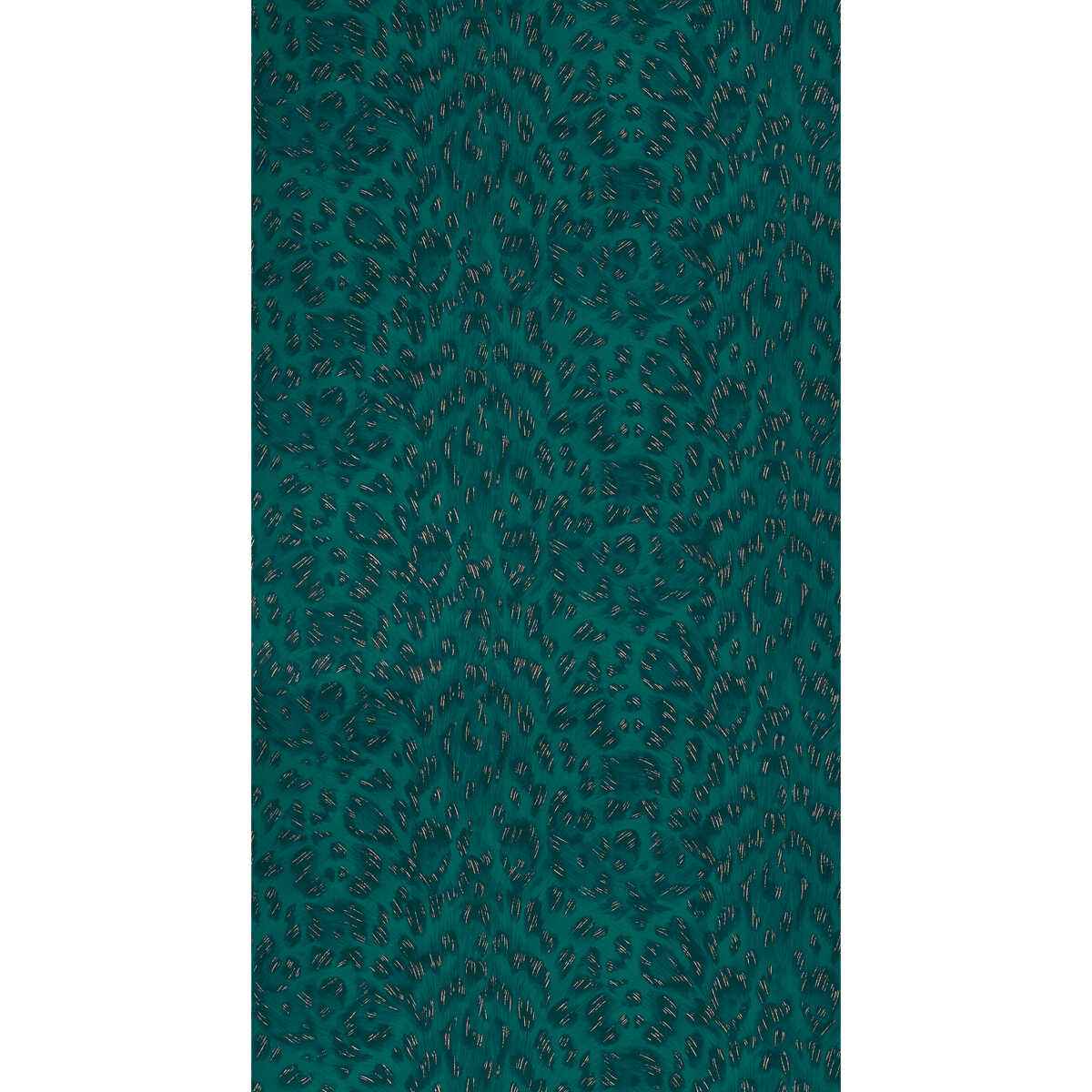 Felis-Teal-Rose-Gold-Clarke-And-Clarke-Wallpaper - CLARKE AND CLARKE Wallpaper