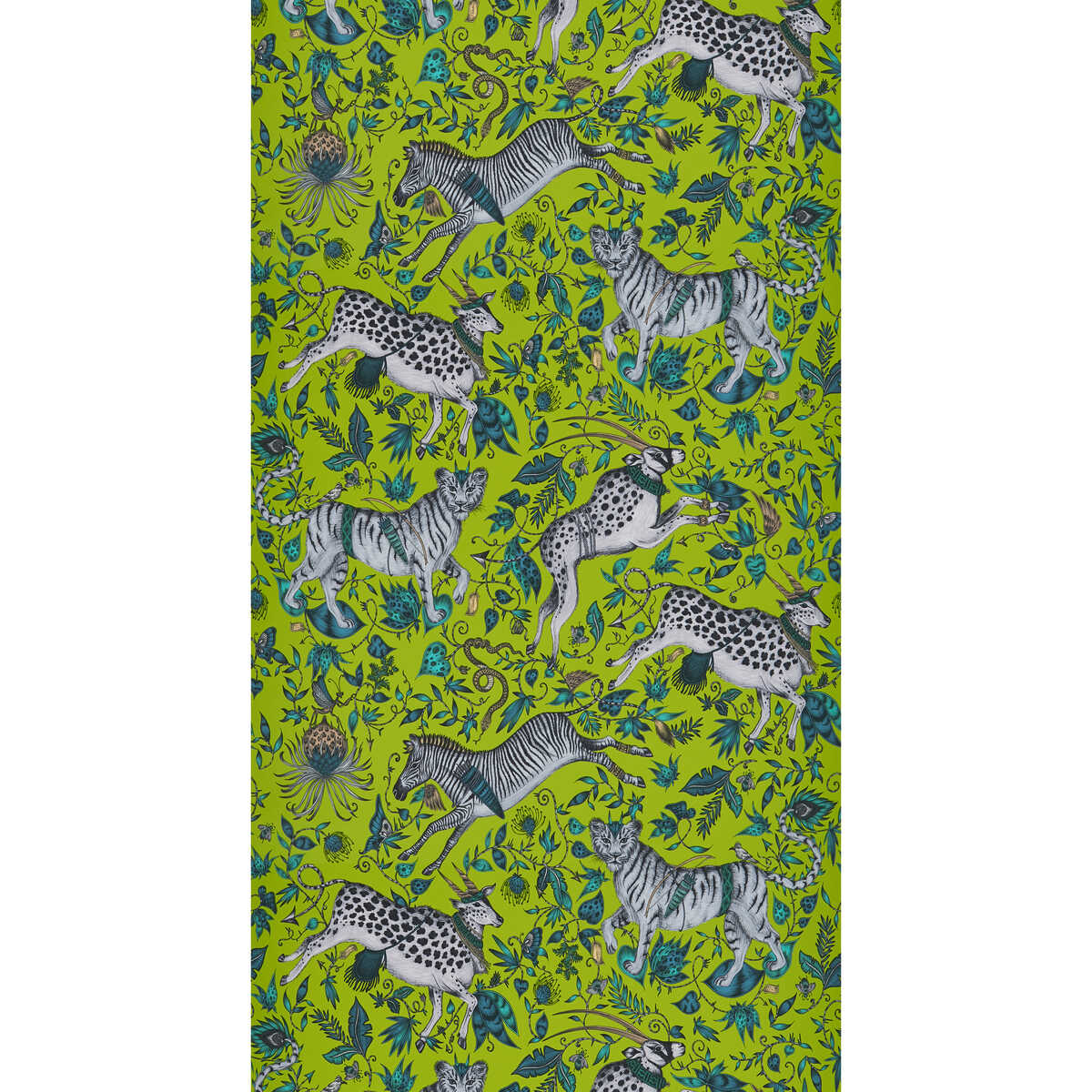 Protea - Lime - CLARKE AND CLARKE Papel pintado
