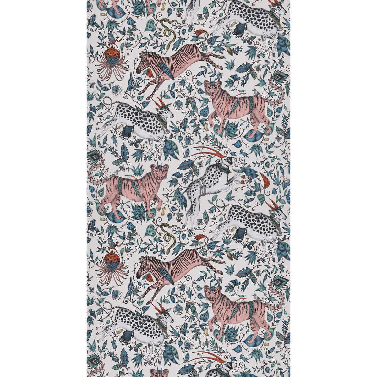 Protea - Pink - CLARKE AND CLARKE Wallpaper