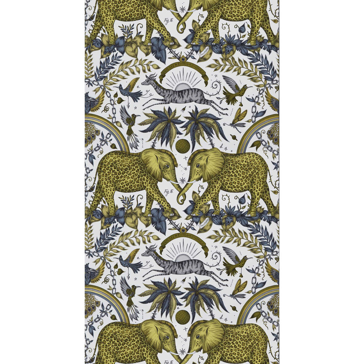 Zambezi - Gold - CLARKE AND CLARKE Wallpaper