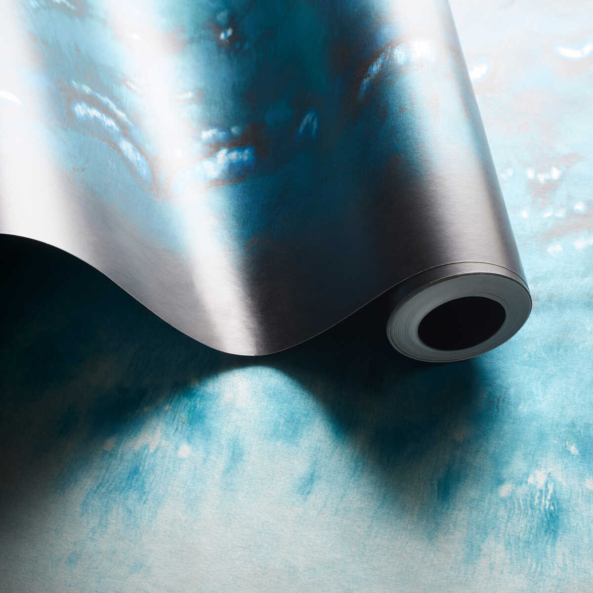 Disperse - Teal Wp - CLARKE AND CLARKE Wallpaper
