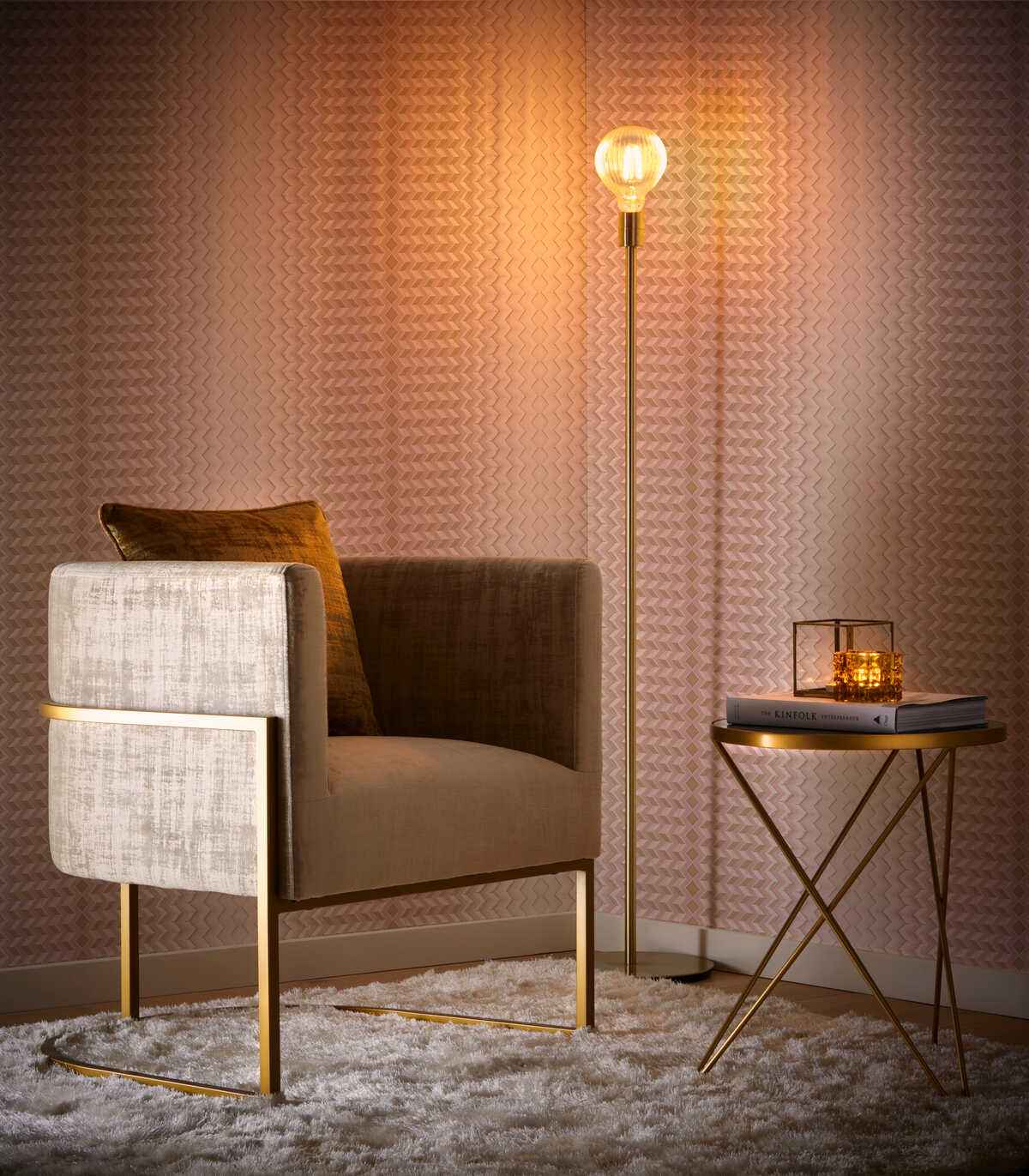 Fragment-Blush-Gold-Wp-Clarke-And-Clarke-Wallpaper - CLARKE AND CLARKE Wallpaper