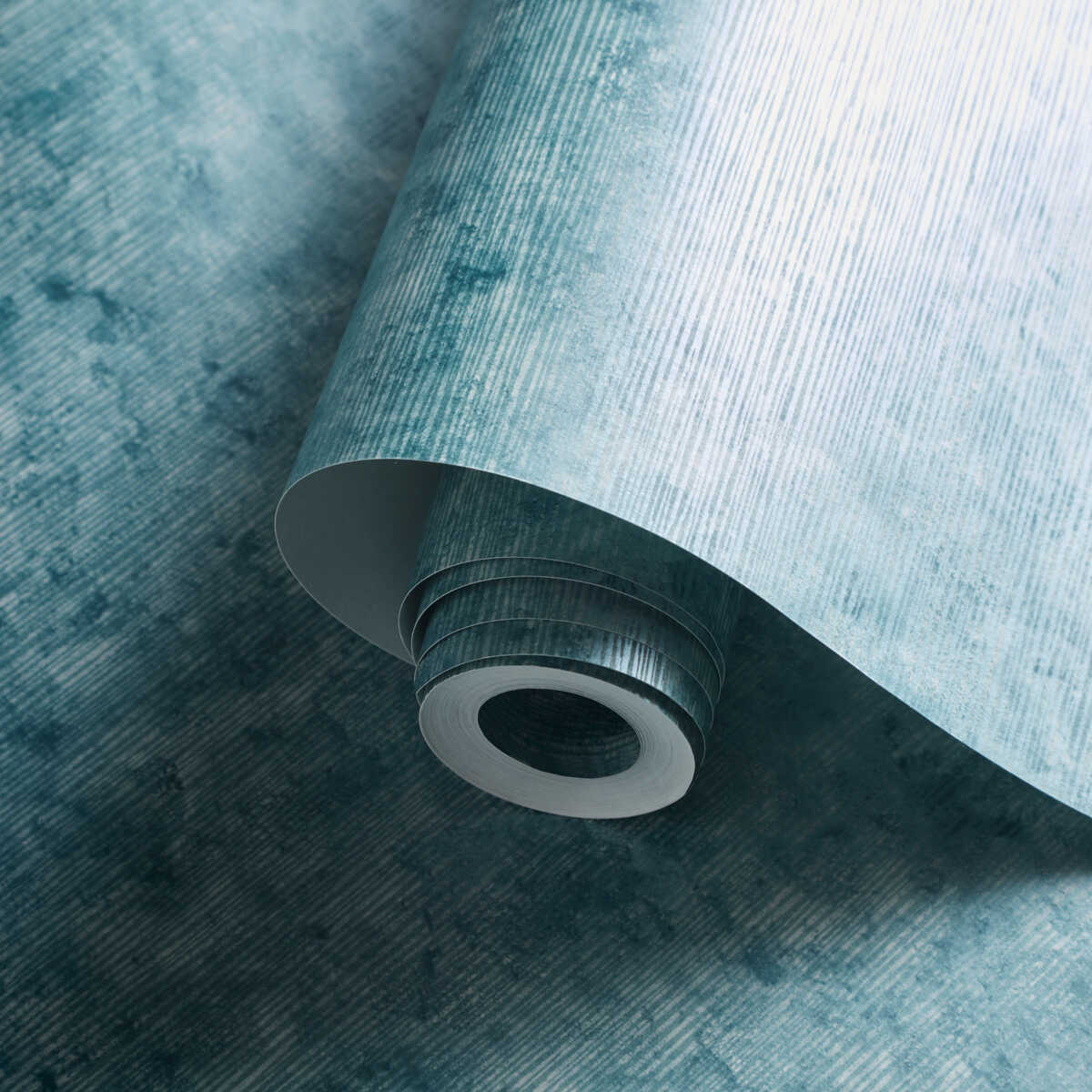 Impression - Teal Wp - CLARKE AND CLARKE Wallpaper