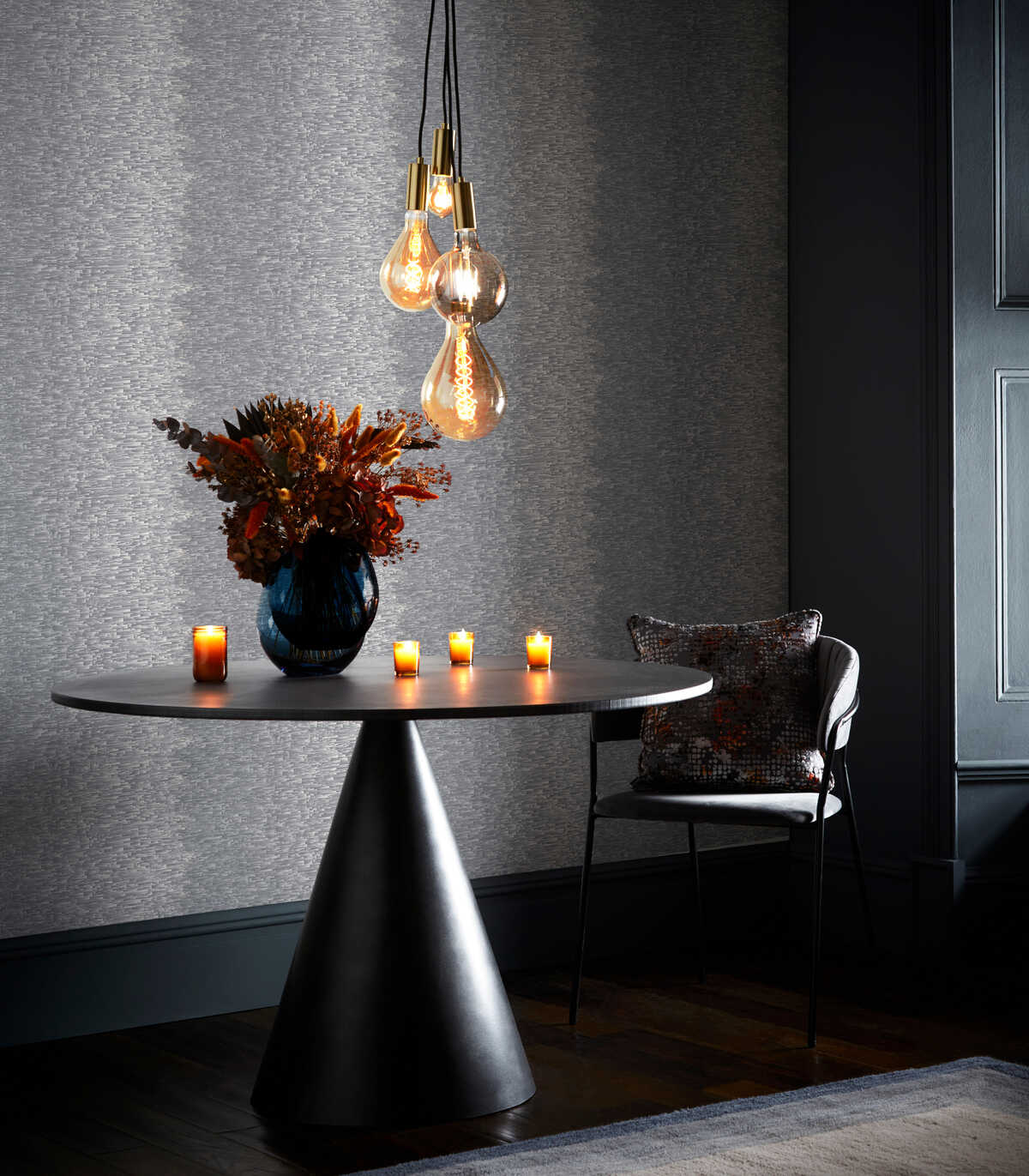 Ombre - Slate Wp - CLARKE AND CLARKE Wallpaper