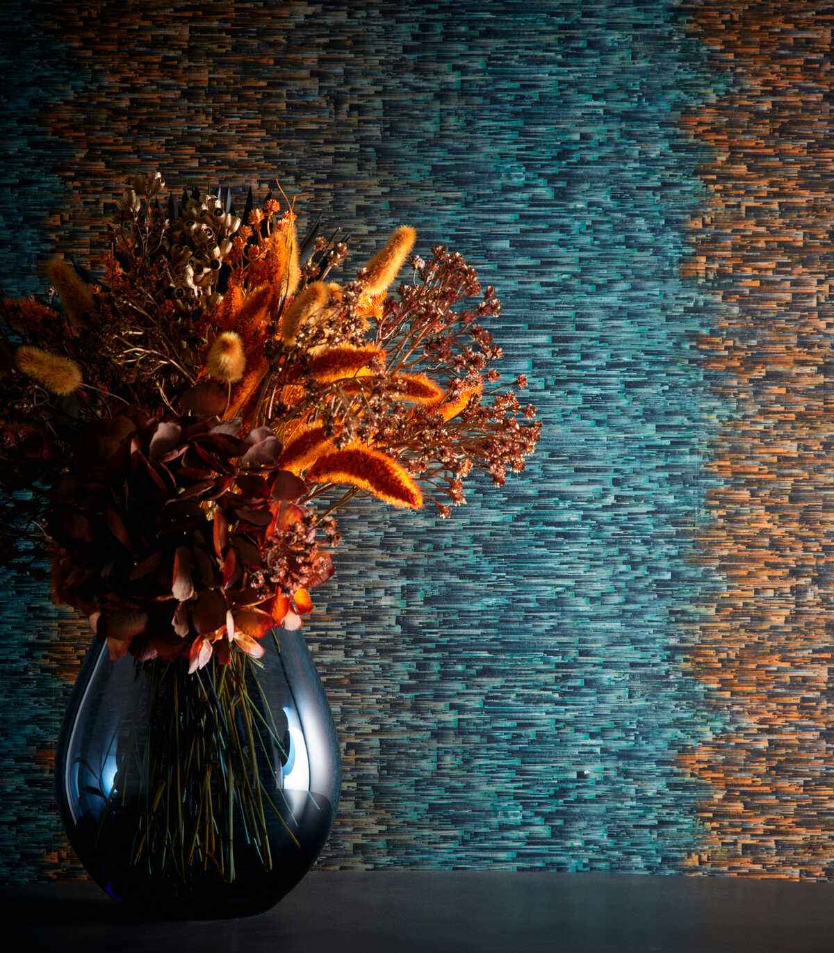 Ombre-Teal-Spice-Wp-Clarke-And-Clarke-Wallpaper - CLARKE AND CLARKE Wallpaper