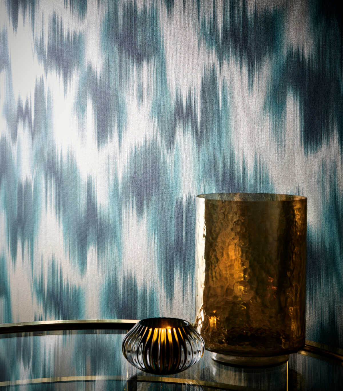 Colorante - Teal Wp - CLARKE AND CLARKE Wallpaper