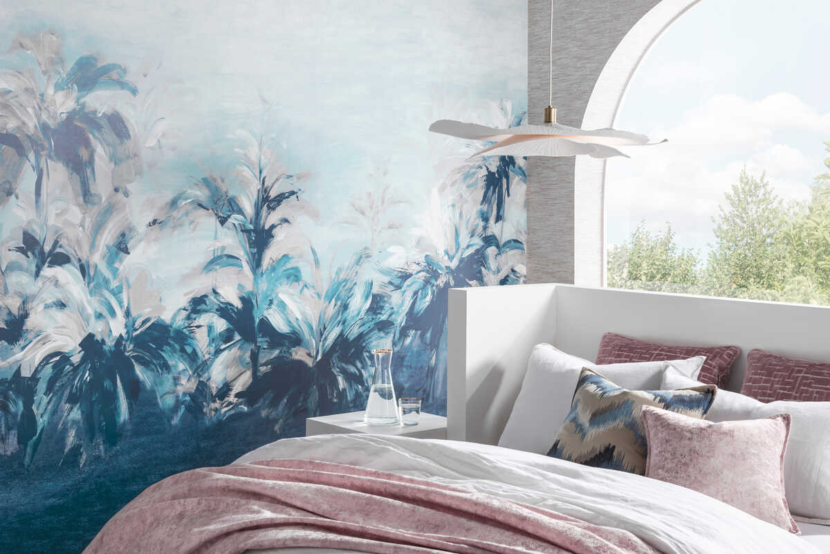 Alberi - Midnt/Lin Banner Wp - CLARKE AND CLARKE Wallpaper