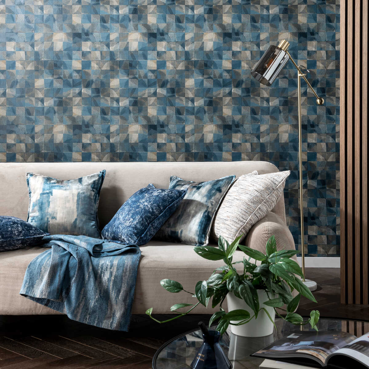 Impatto - Midnight Wp - CLARKE AND CLARKE Papel pintado