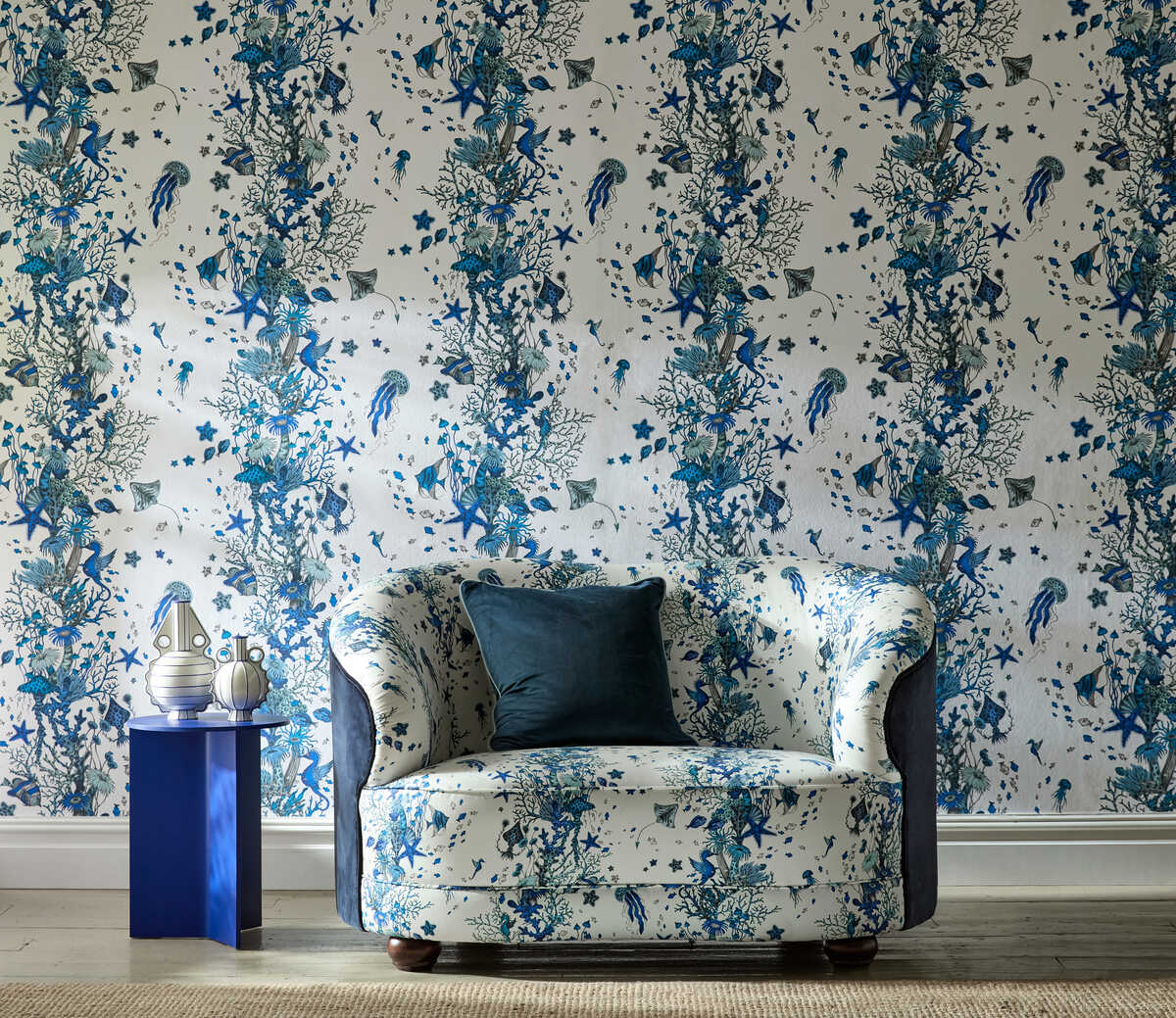 Seaforest - Blue Wp - CLARKE AND CLARKE Papel pintado