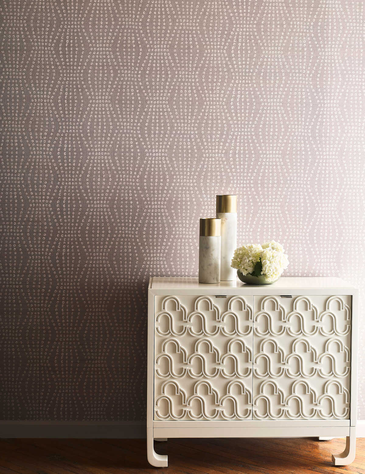 Puka - Blush - KRAVET COUTURE Wallpaper