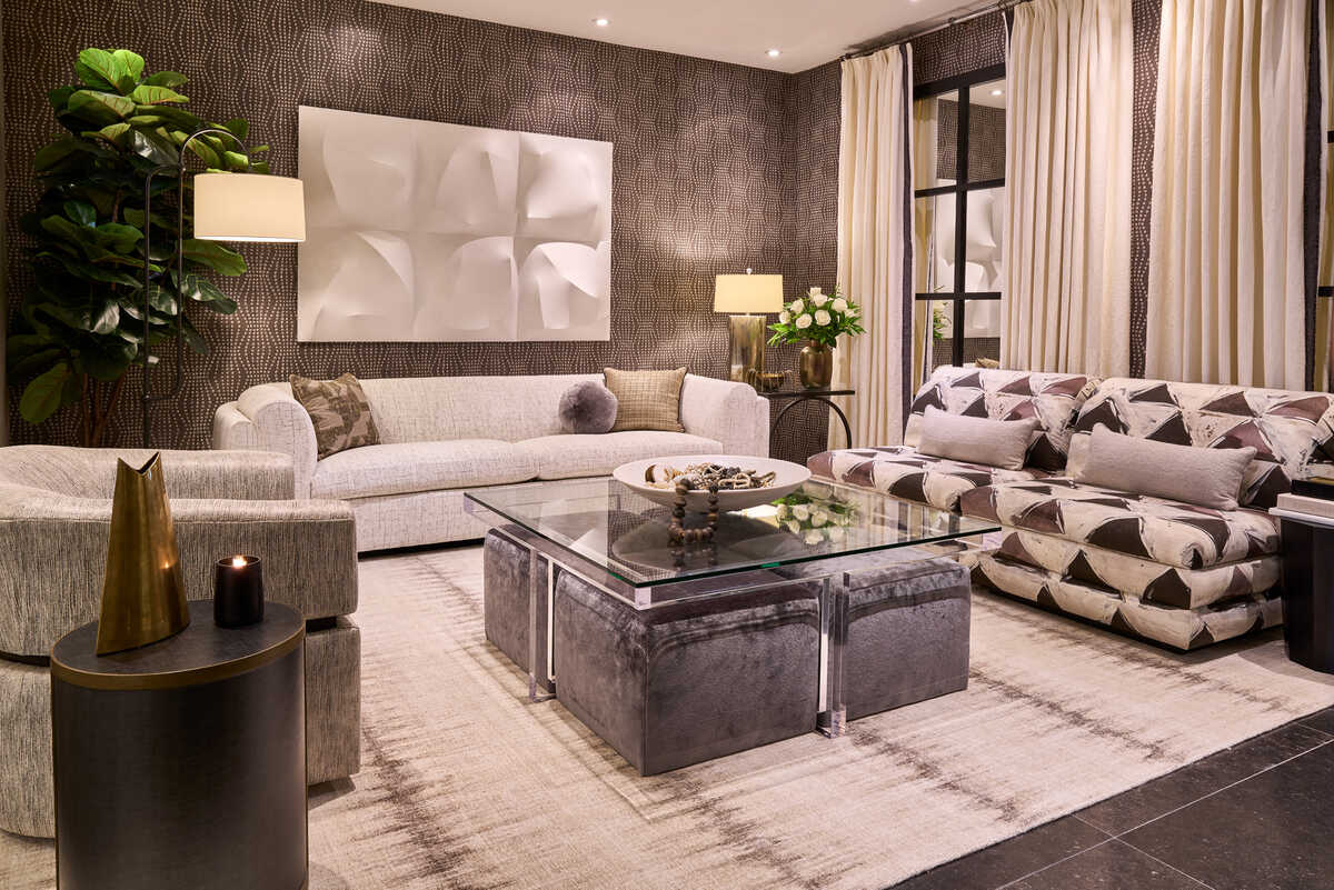 Puka - Mist - KRAVET COUTURE Wallpaper