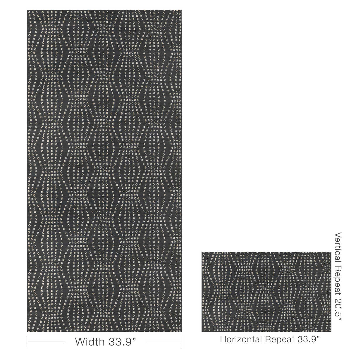 Puka - Ebony - KRAVET COUTURE Wallpaper