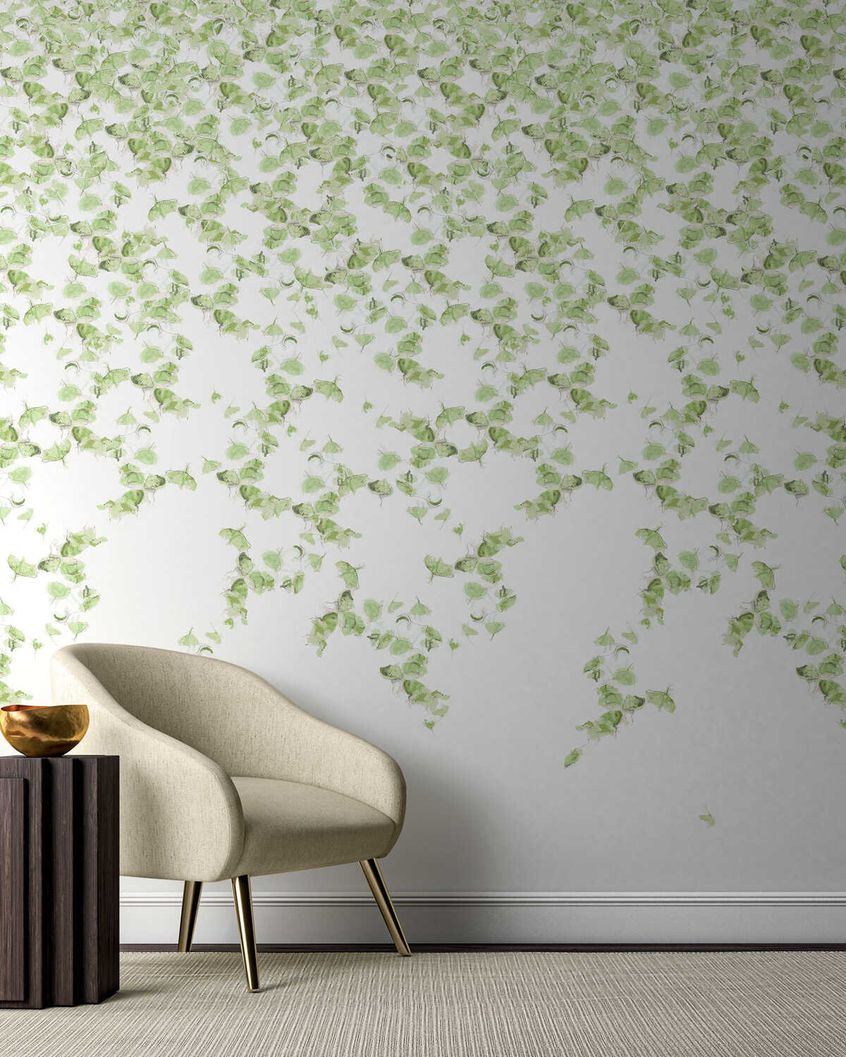 Falling Ginkgo - Summer - KRAVET COUTURE Wallpaper