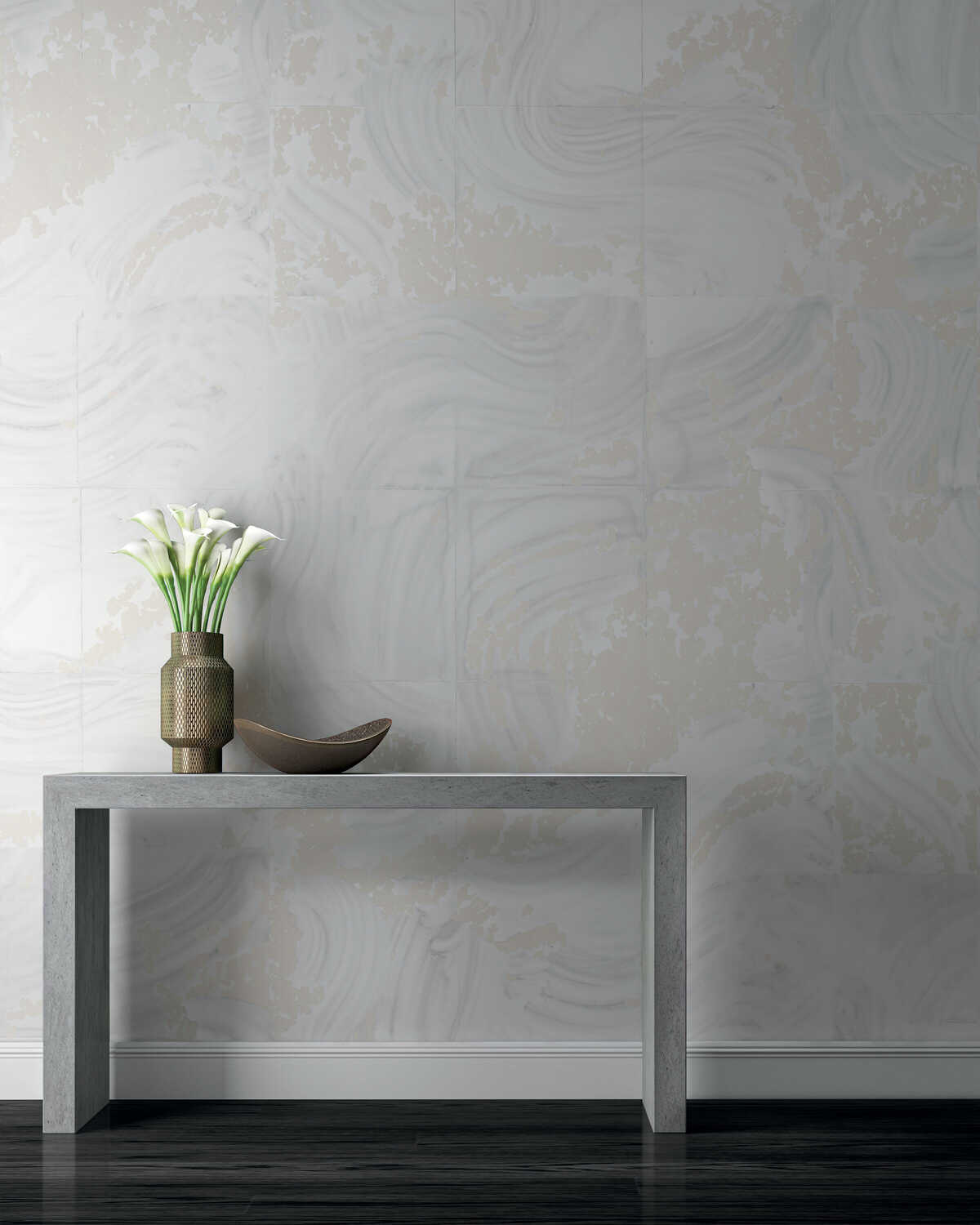 Rearrangements - Neutral - KRAVET COUTURE Wallpaper