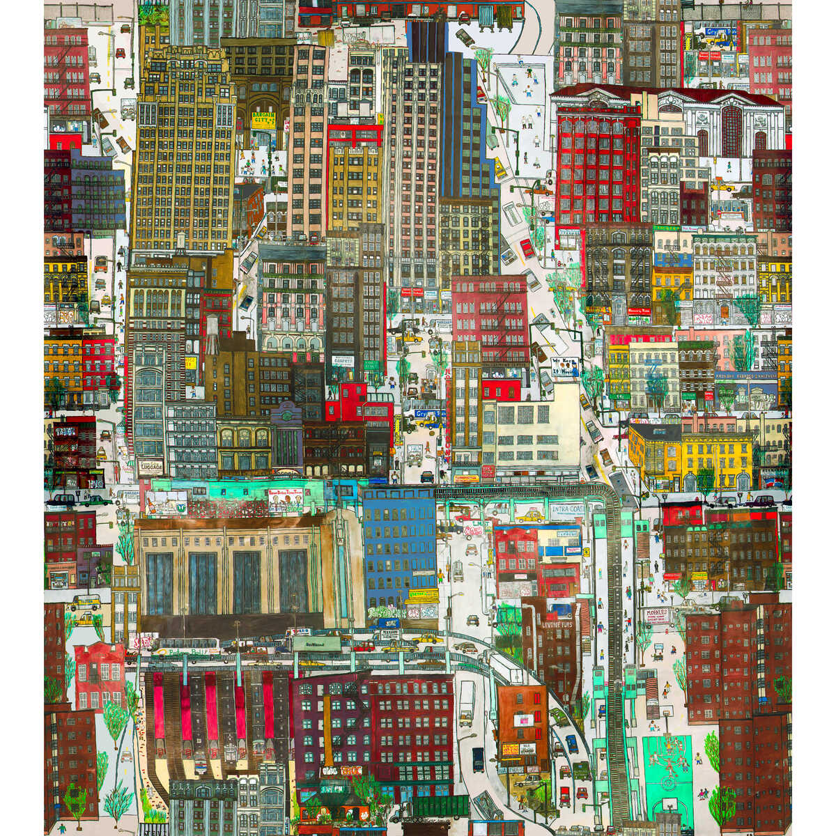 Urban Planning - Multi - KRAVET COUTURE Wallpaper