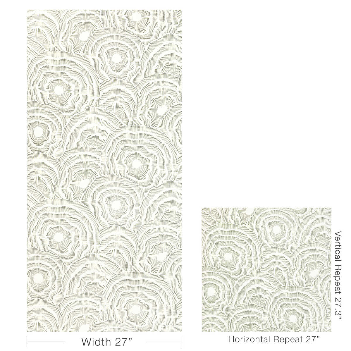 Panache Wp - Leaf - KRAVET COUTURE Wallpaper