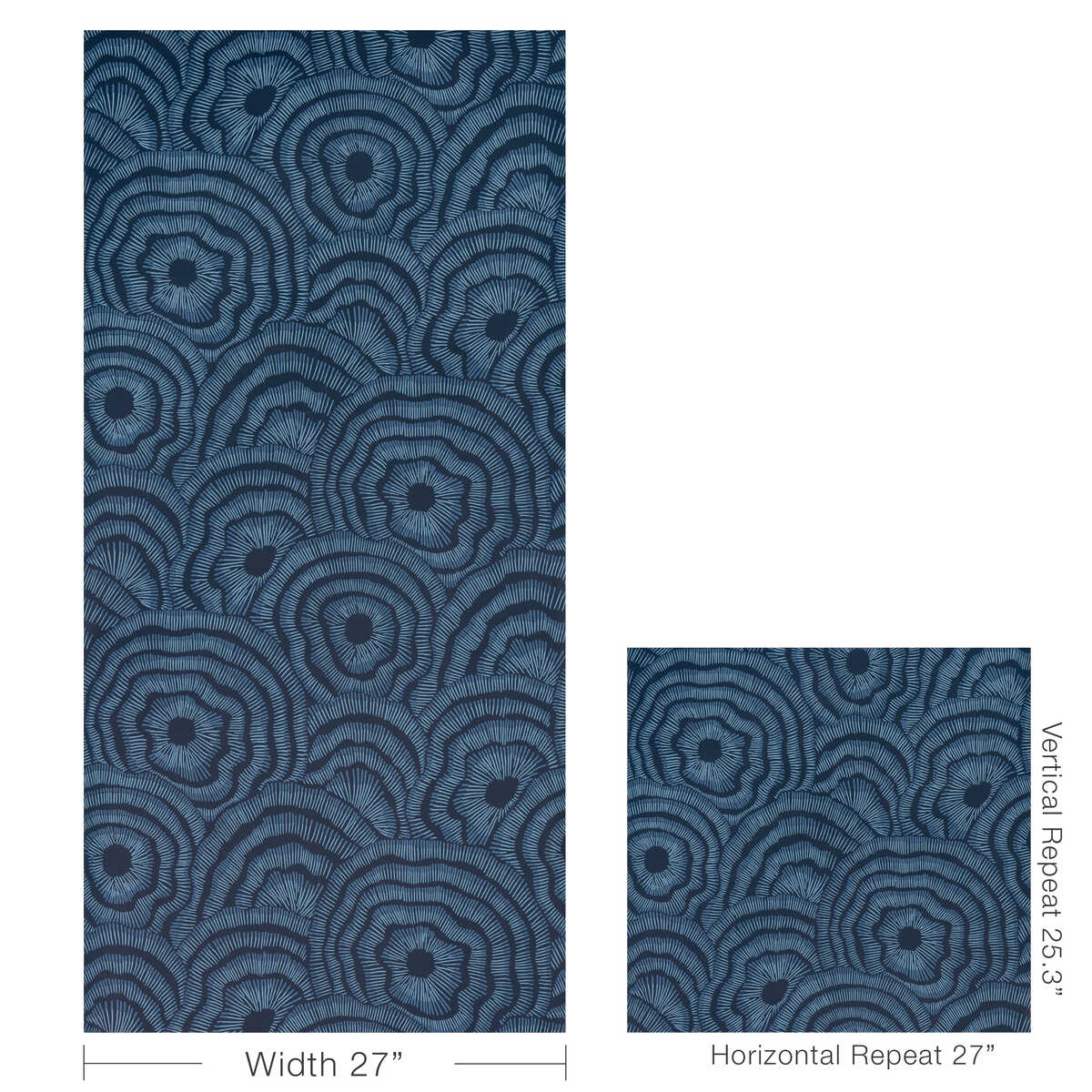 Panache Wp - Ink - KRAVET COUTURE Papel pintado