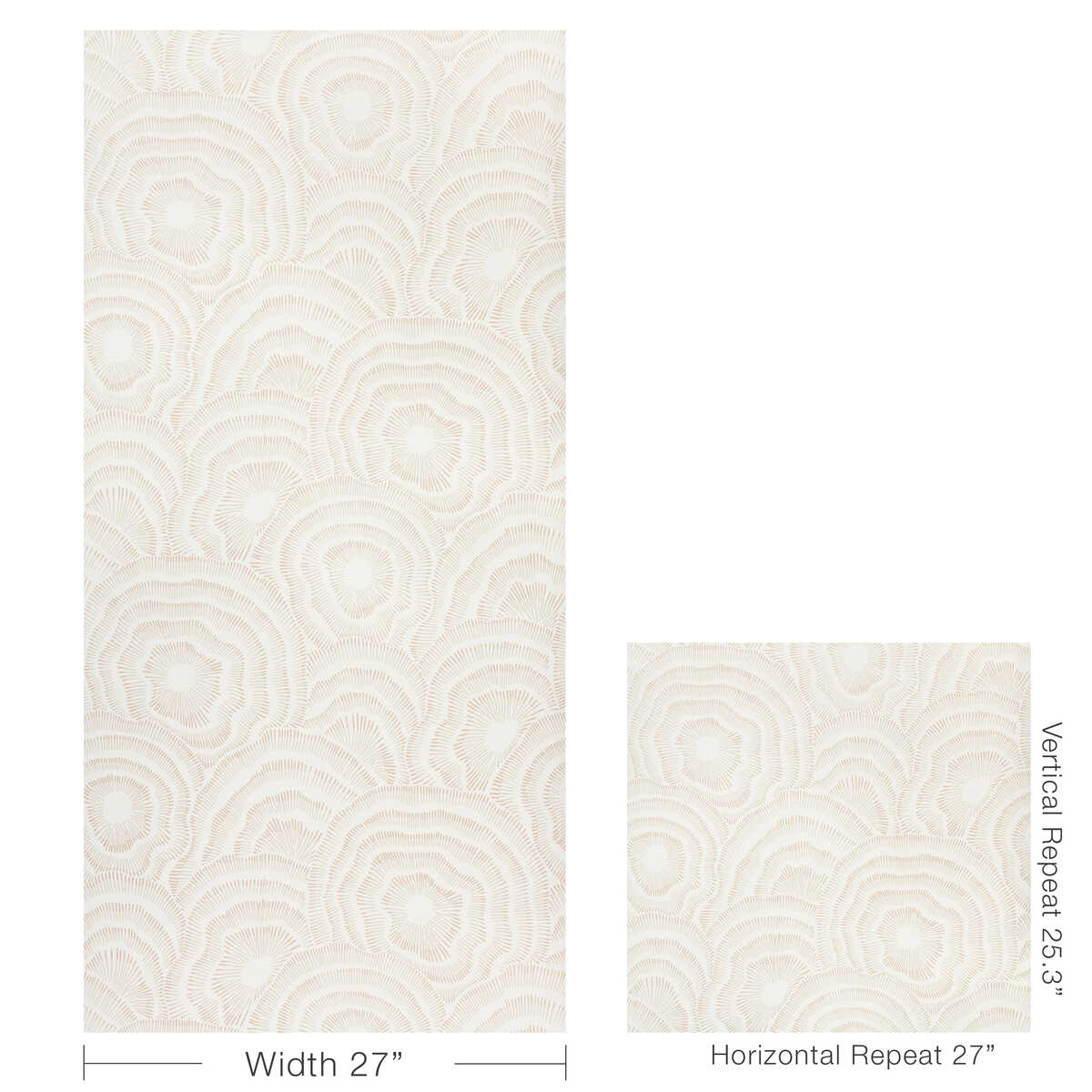Panache Wp - Natural - KRAVET COUTURE Wallpaper