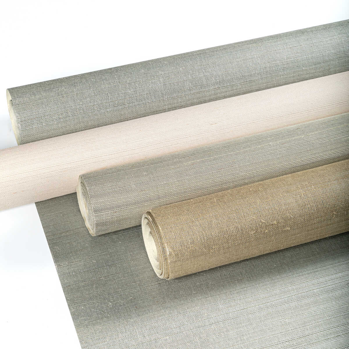 Luxe Sisal - Bone - KRAVET COUTURE Wallpaper
