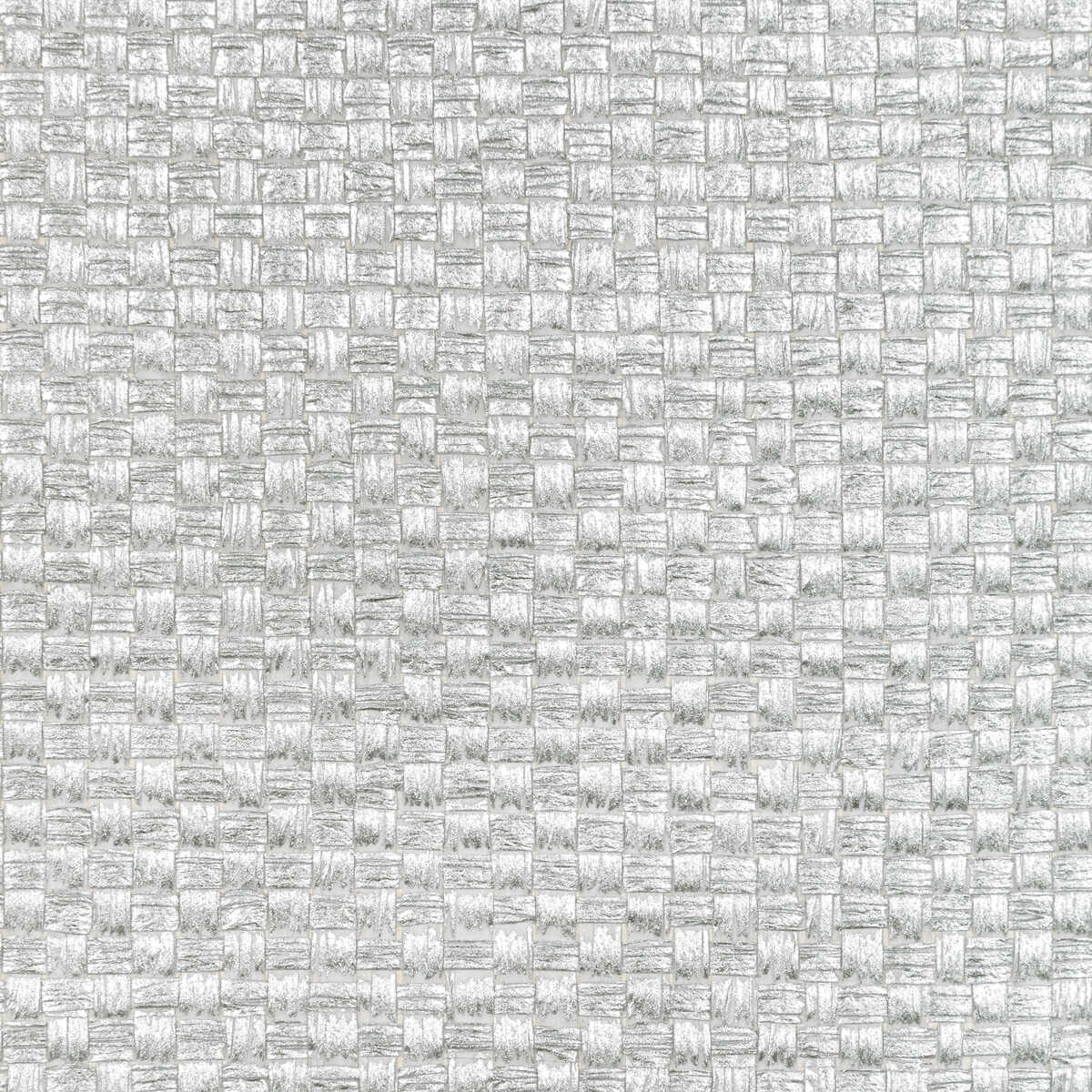 Metallic Weave - Silver - KRAVET COUTURE Papel pintado