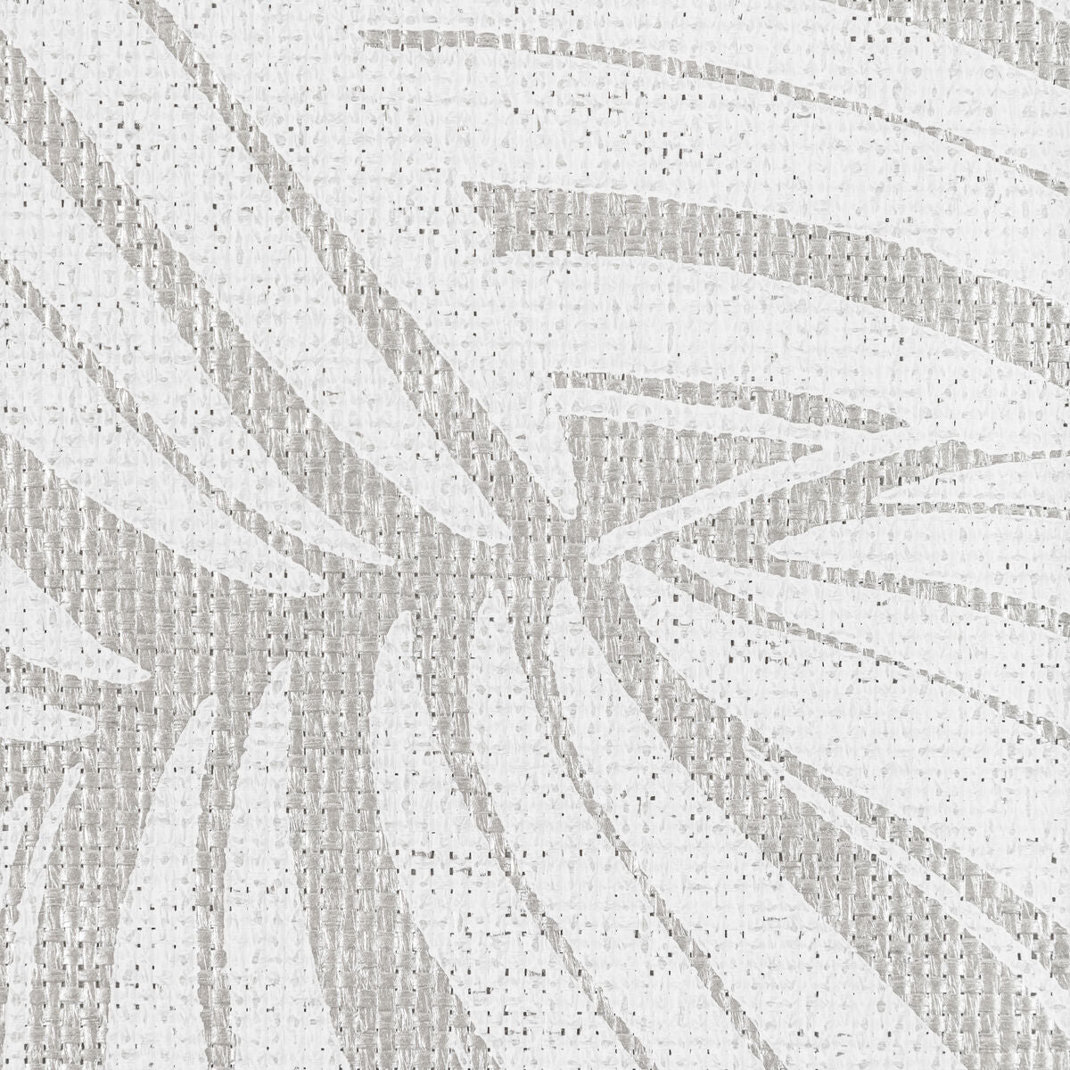 Leaf Paperweave - Silver - Kravet Couture Wallpaper