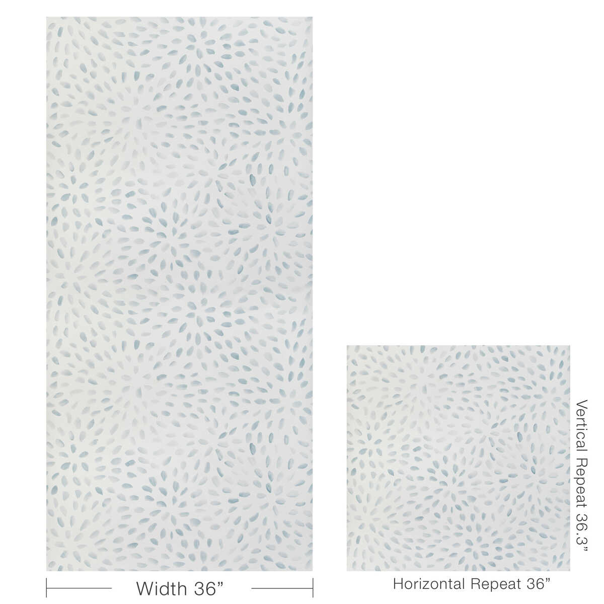 Petal Blossom Wp - Sky - KRAVET COUTURE Wallpaper