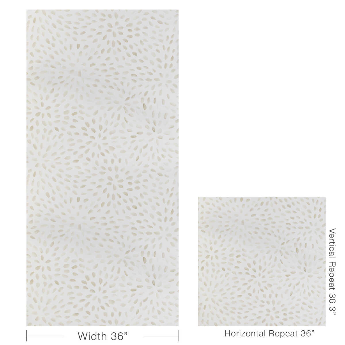 Petal Blossom Wp - Linen - KRAVET COUTURE Wallpaper