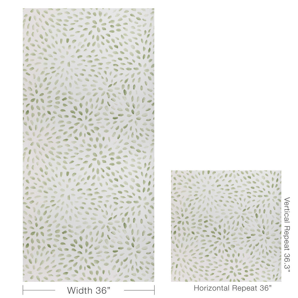 Petal Blossom Wp - Sage - KRAVET COUTURE Wallpaper