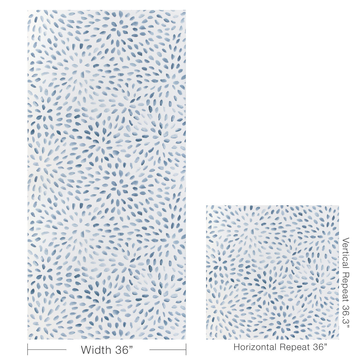 Petal Blossom Wp - Lapis - Kravet Couture Wallpaper