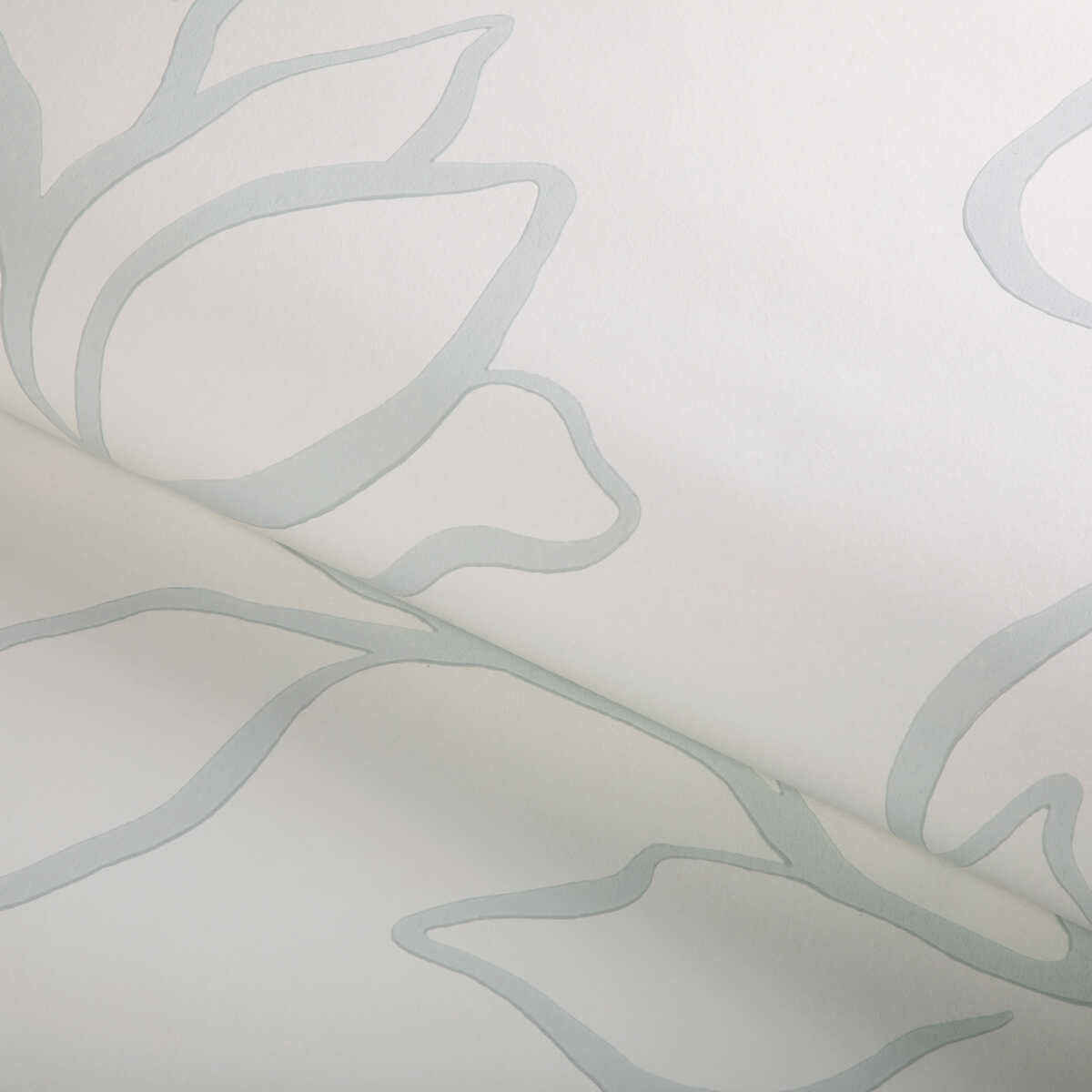 Floral Sketch Wp - Mist - KRAVET COUTURE Wallpaper