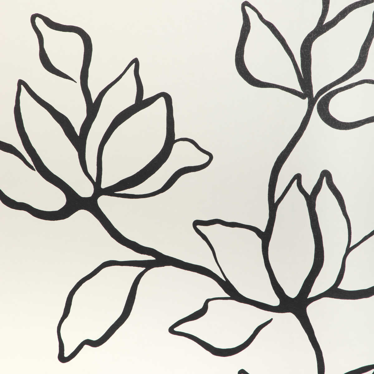 Floral Sketch Wp - Onyx - KRAVET COUTURE Wallpaper