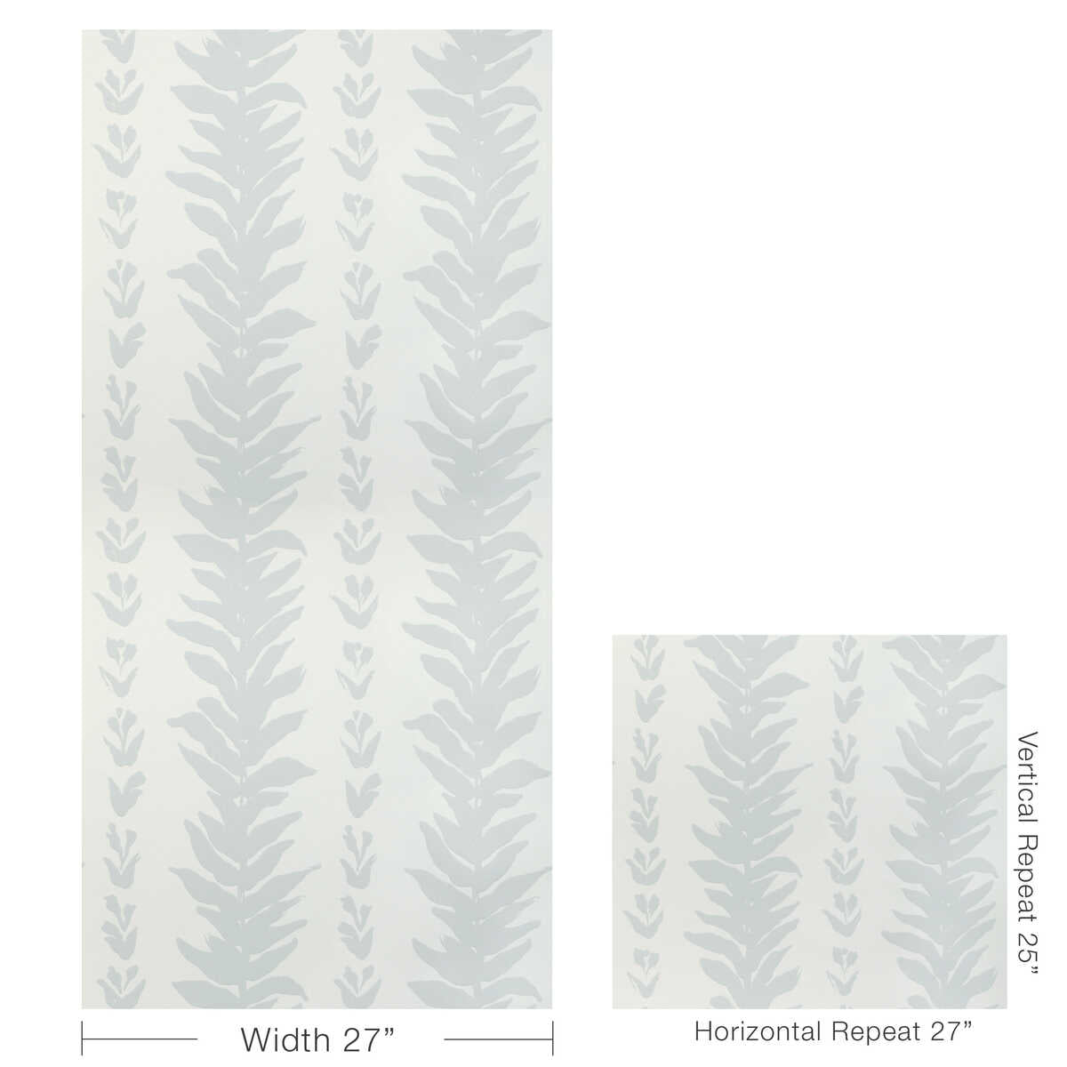 Climbing Leaves Wp - Mist - KRAVET COUTURE Wallpaper
