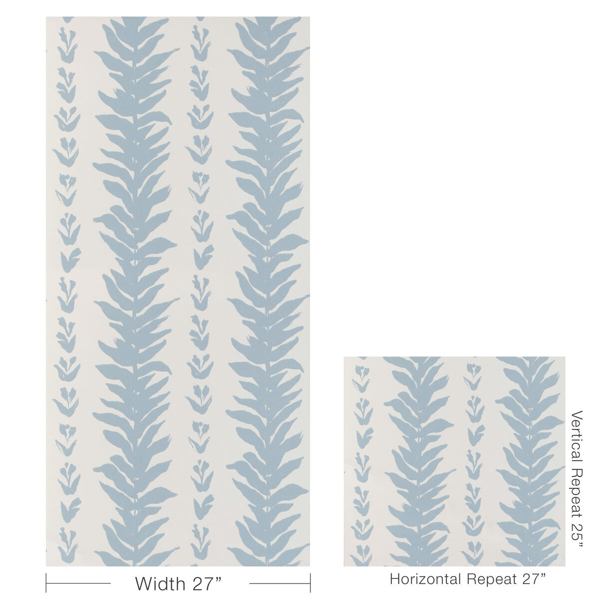 Climbing Leaves Wp - Chambray - Kravet Couture Papel pintado