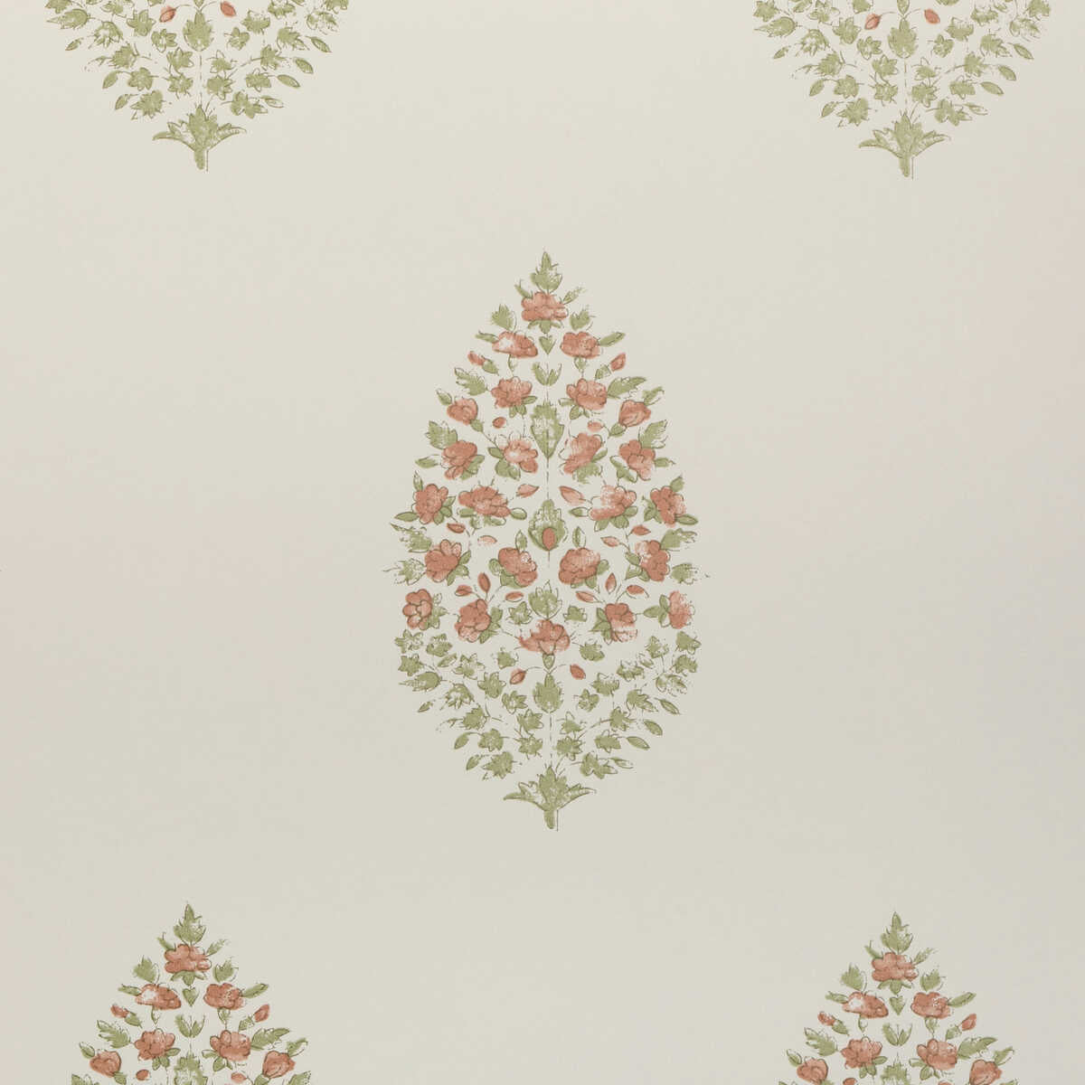 Atelier Paisley Wp - Clay - KRAVET COUTURE Wallpaper