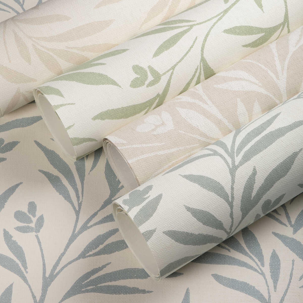 Wispy Vines Wp - Natural - KRAVET COUTURE Wallpaper
