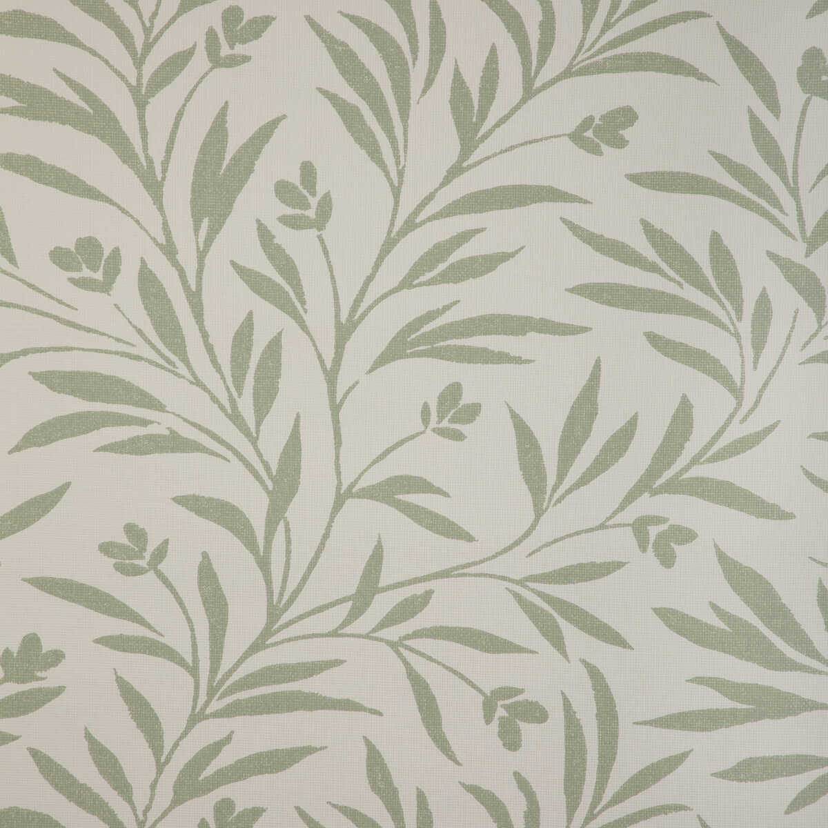 Wispy Vines Wp - Lichen - KRAVET COUTURE Wallpaper
